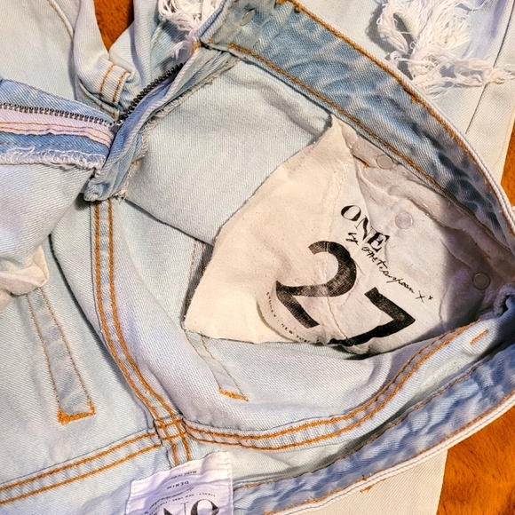 PRE-OWNED    One Teaspoon Trashed Freebirds jeans 27x26 - Picture 5 of 6